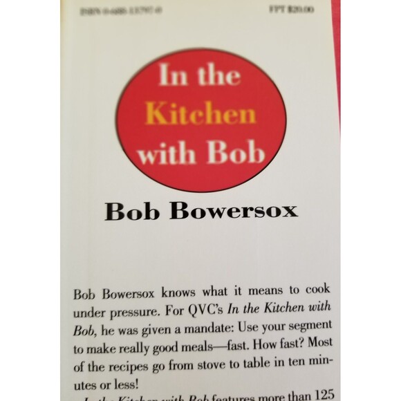 Vintage Cookbook In the Kitchen With Bob QVC FIRST Edition Harcover Dust Jacket - Picture 3 of 4